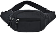Borsa da spalla Adorila per uomo e donna, borsa da spalla sportiva con cinturino regolabile, borsa da spalla moda per viaggi, escursioni, bicicletta, corsa (nero), nero, Nero