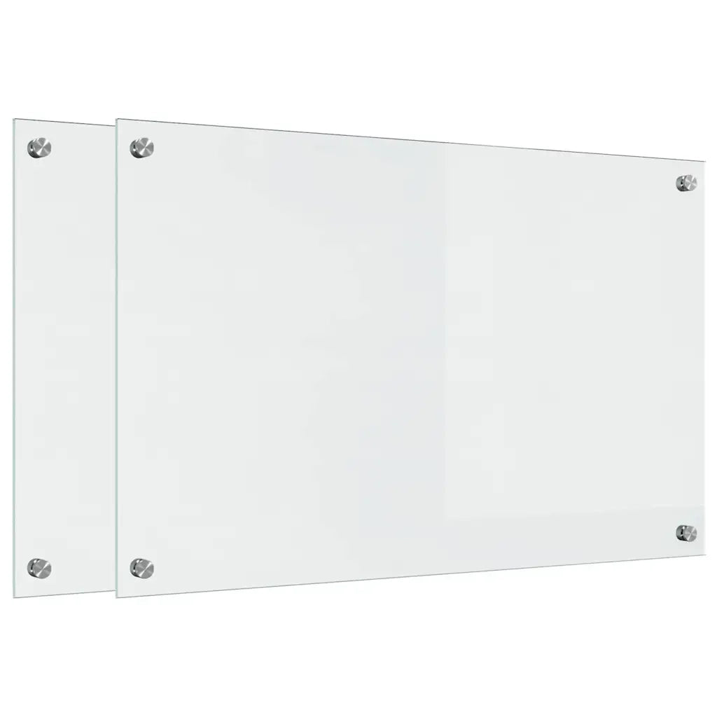 Schienale da cucina 2 pz Trasparente 80 x 50 cm CFW9366621