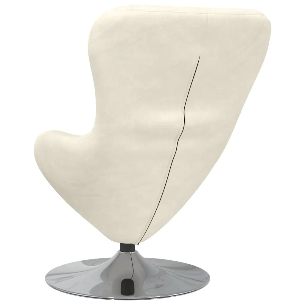 Divano Sedia-Poltrona uovo Crema Velluto