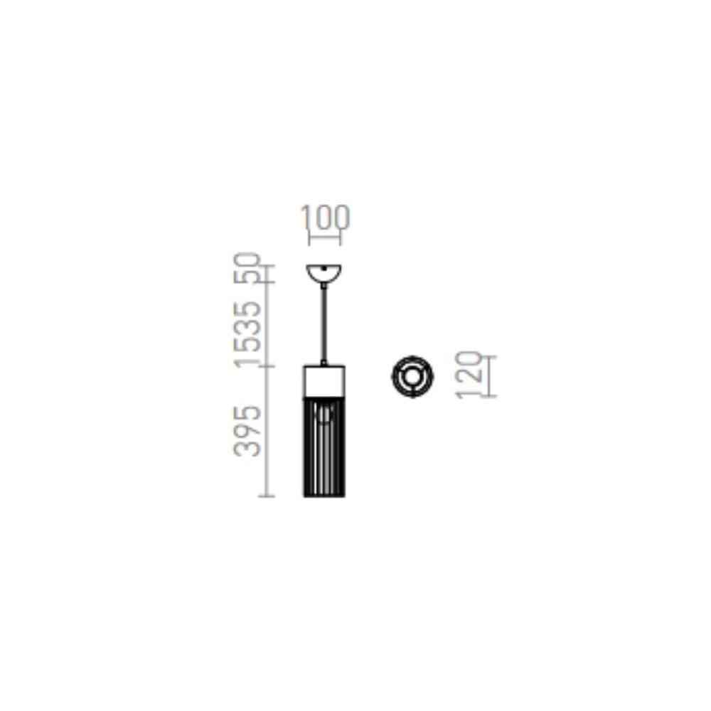 Lampadario BURTON a sospensione calcestruzzo 230V E27 42W