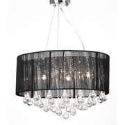 Lampadario con 85 Cristalli Nero cod mxl 43133