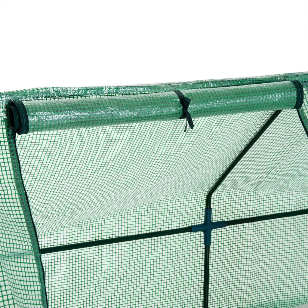 Serra Giardino 3 Finestre ¨C Zephmum ¨C Verde Acciaio 270x90x90 cm