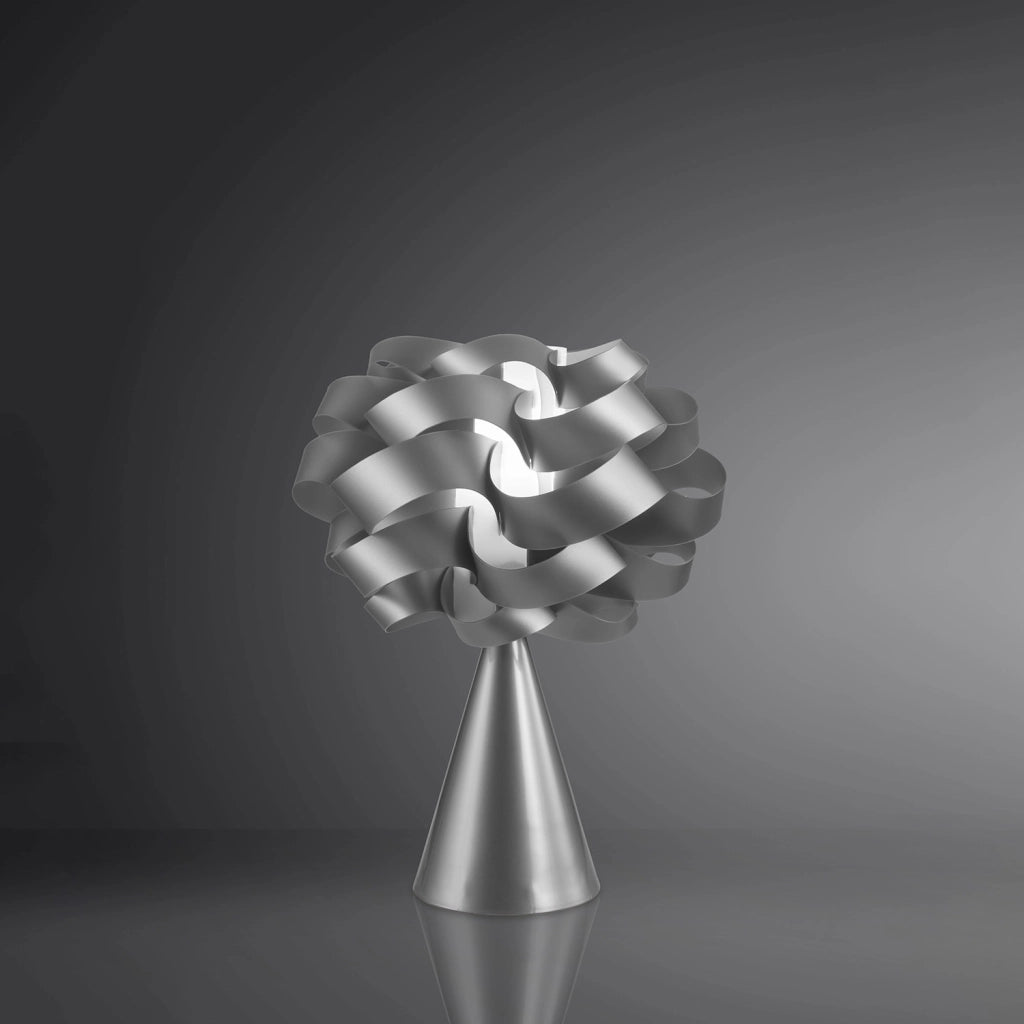 Lampada Ricaricabile Da Tavolo Cloud Polilux ® Argento 1 Luce Led