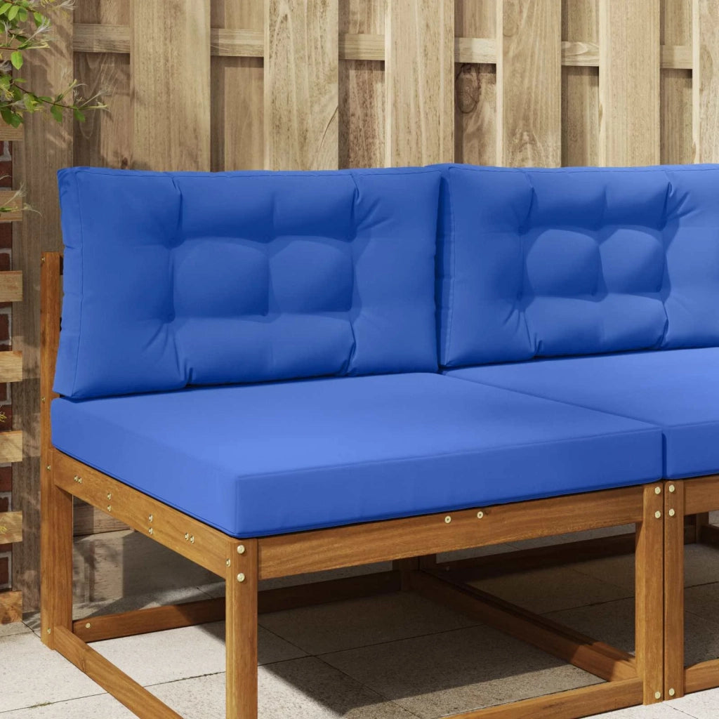 Cuscino per divano da esterno 2 pcs Blu Reale Poliestere