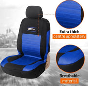 Hoes per Sedia Auto Universale Nero Blu | Hoes Universale per Sedia del Conducente e del Passeggero | Accessori Auto Interno