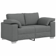 Divano | Divano da soggiorno | Sofa a due posti Grigio scuro 160 cm Tessuto