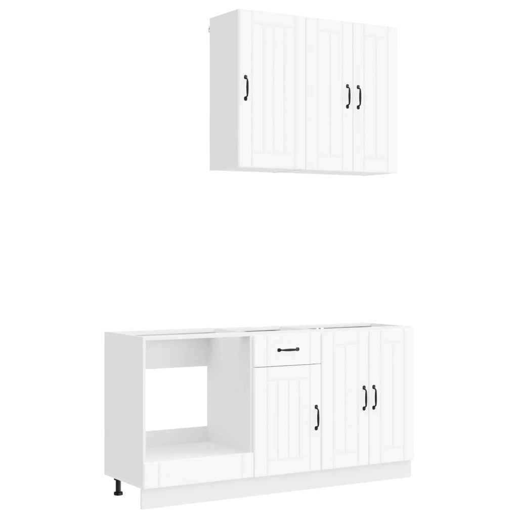 Unità Cucina LUCCA 5 pcs Bianco Legno ingegnerizzato 3438255