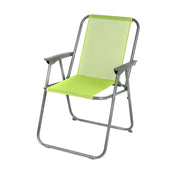 Sedia da giardino pieghevole in tessuto verde mela - 53 x 55 x 75 cm