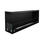Caminetto Lonigo, Camino a Bioetanolo Capacità 1.25 lt, 120x22x45h cm Nero