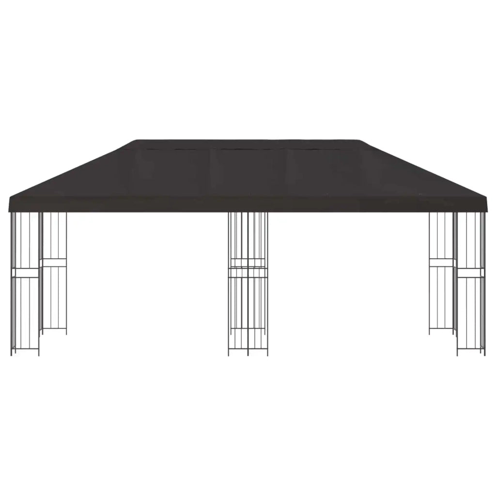 Gazebo con pareti laterali 6 x 3 m Antracite 3375984