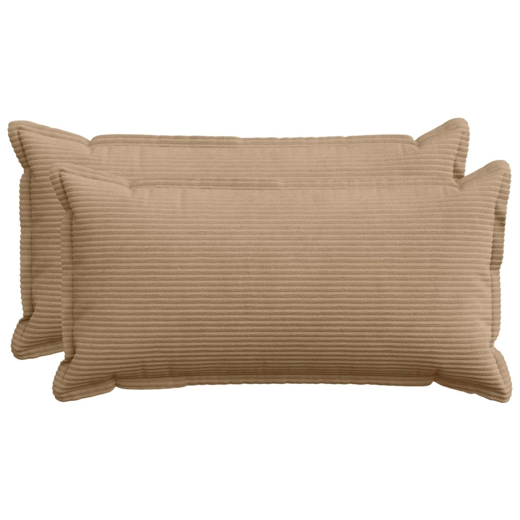 Federa 2 pz HOUTEN Marrone 40 x 70 cm corduroy 917832