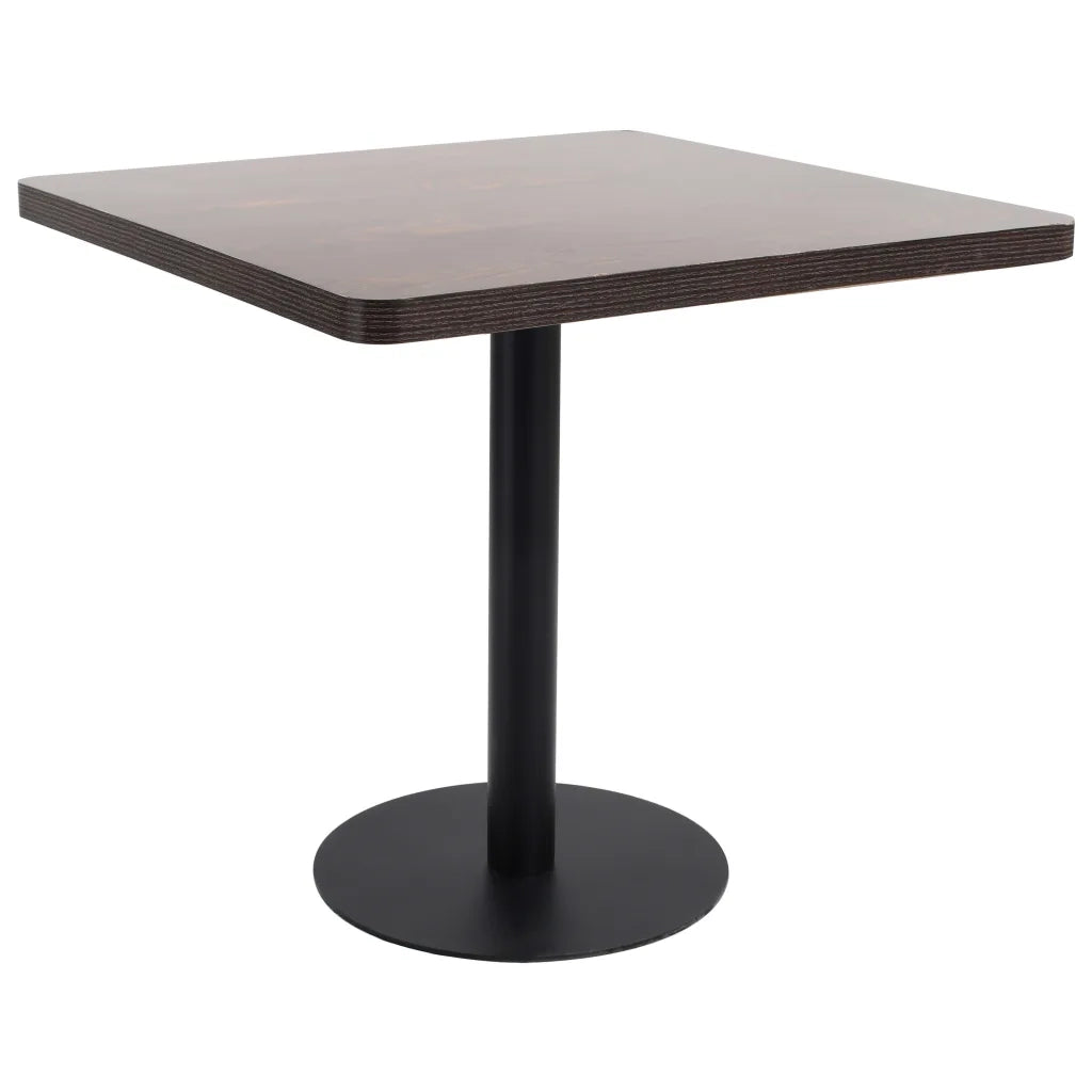 Tavolo da BistrÃ² Marrone Scuro 80x80 cm in MDFcod mxl 97198