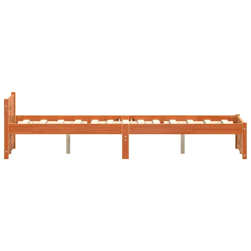 Struttura del letto Marrone cerato 205.5 x 95.5 x 51 cm