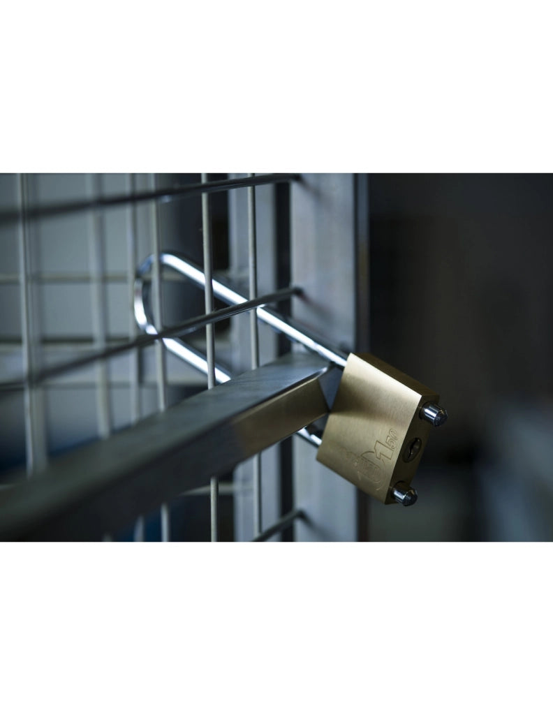 Lucchetto di sicurezza 50 mm in ottone con arco regolabile, 2 chiavi – THIRARD