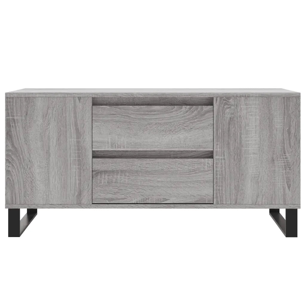 Tavolino salotto | Tavolino da caff¨¨ | Tavolino da Soggiorno Grigio Sonoma 102x44,5x50 cm Legno Multistrato