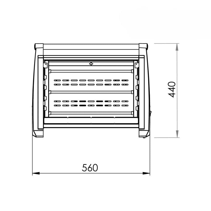 Stufa al quarzo 3 elementi potenza 1500 watt
