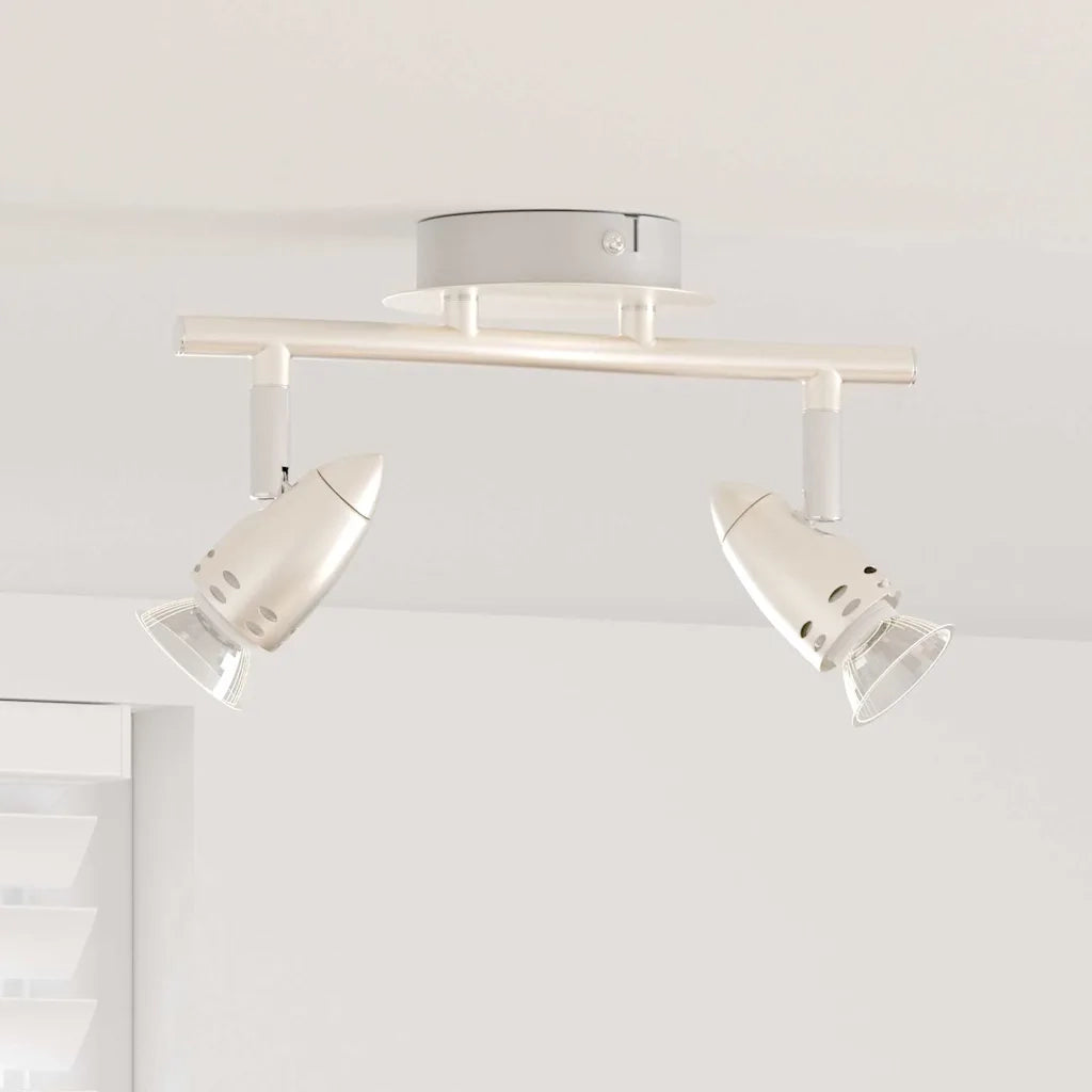 Faretto da soffitto Nichel 27 x 10 x 12 cm Metallo 4108217