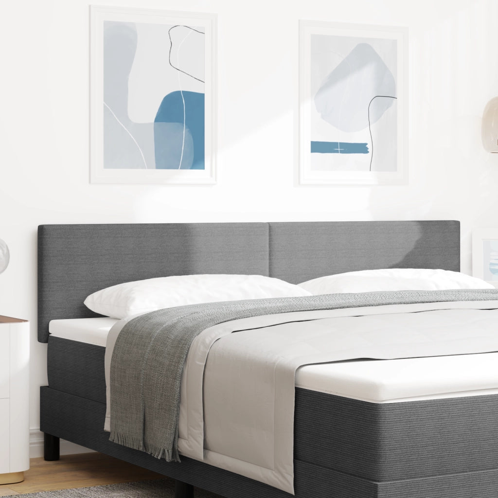 Testiera  Design Semplice Grigio Chiaro 180 cm in Tessuto Corduroy