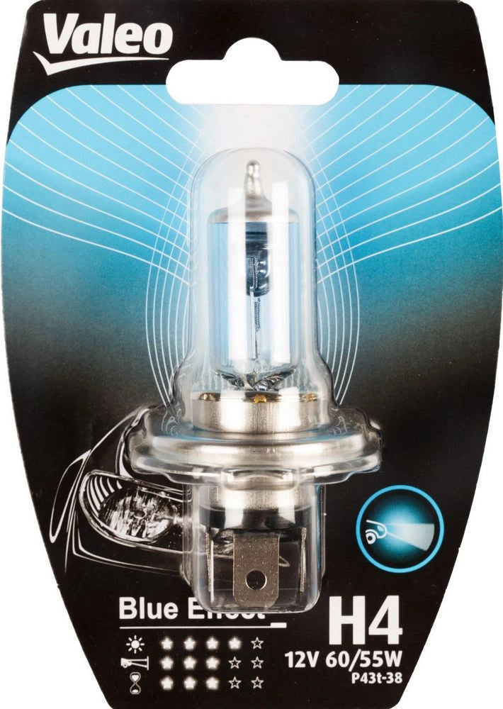 H4 lampada singola auto 12V 60/55W Blue effect attacco P43t-38