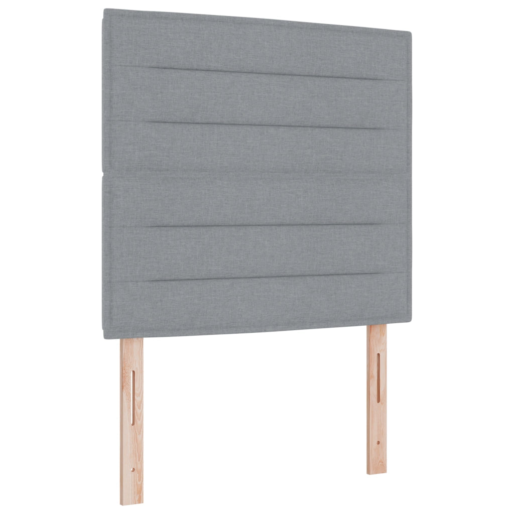 Testata LED Design Linee Grigio Chiaro 100 cm Tessuto