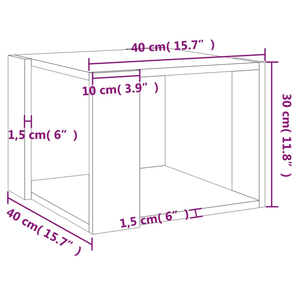 Tavolino da salotto | Tavolino da caff¨¨ | Tavolino da Soggiorno Rovere Sonoma 40x40x43 cm Legno Multistrato