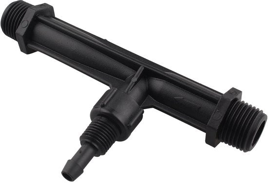 Iniettore di Nutrienti per Irrigazione 1/2" - Sistema di Goccia - Potenza idrica - Giardino/agricoltura - Materiale plastico - 140 x 75 x 30 mm - Iniettore di Nutrienti