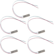 5 pezzi motori cilindrici a trazione elettromagnetica senza nucleo, acqua-resistenti, 14500 giri al minuto per applicazioni di massaggi - micro motori.