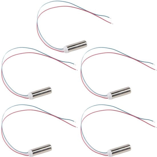 5 pezzi motori cilindrici a trazione elettromagnetica senza nucleo, acqua-resistenti, 14500 giri al minuto per applicazioni di massaggi - micro motori.