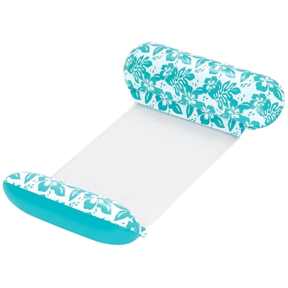 Trade Shop - Materasso Amaca Gonfiabile Galleggiante Design Tropicale Piscina 114x81x22cm 43839 -