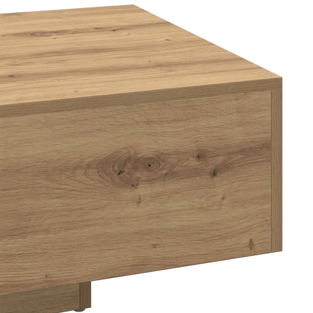 Tavolino Salotto Rovere Artigianale 85x55x31 cm in Truciolato 856403