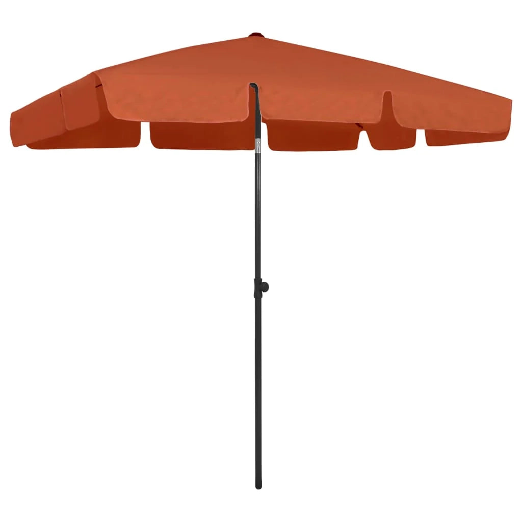Ombrellone da spiaggia 200 x 125 cm arancione 02_0008408