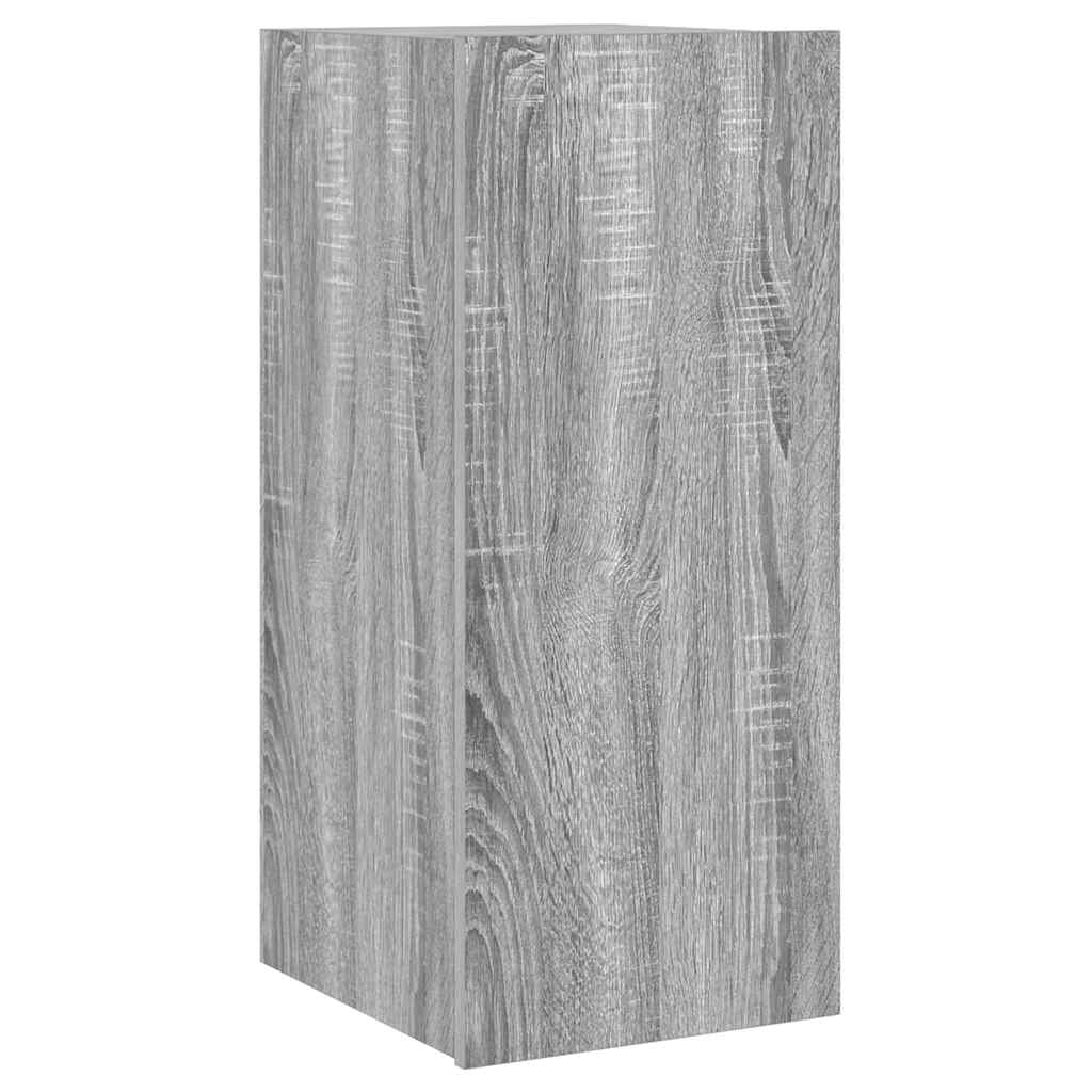 Mobile TV a Parete con Luci LED Grigio Sonoma 30,5x35x70 cmcod mxl 86194