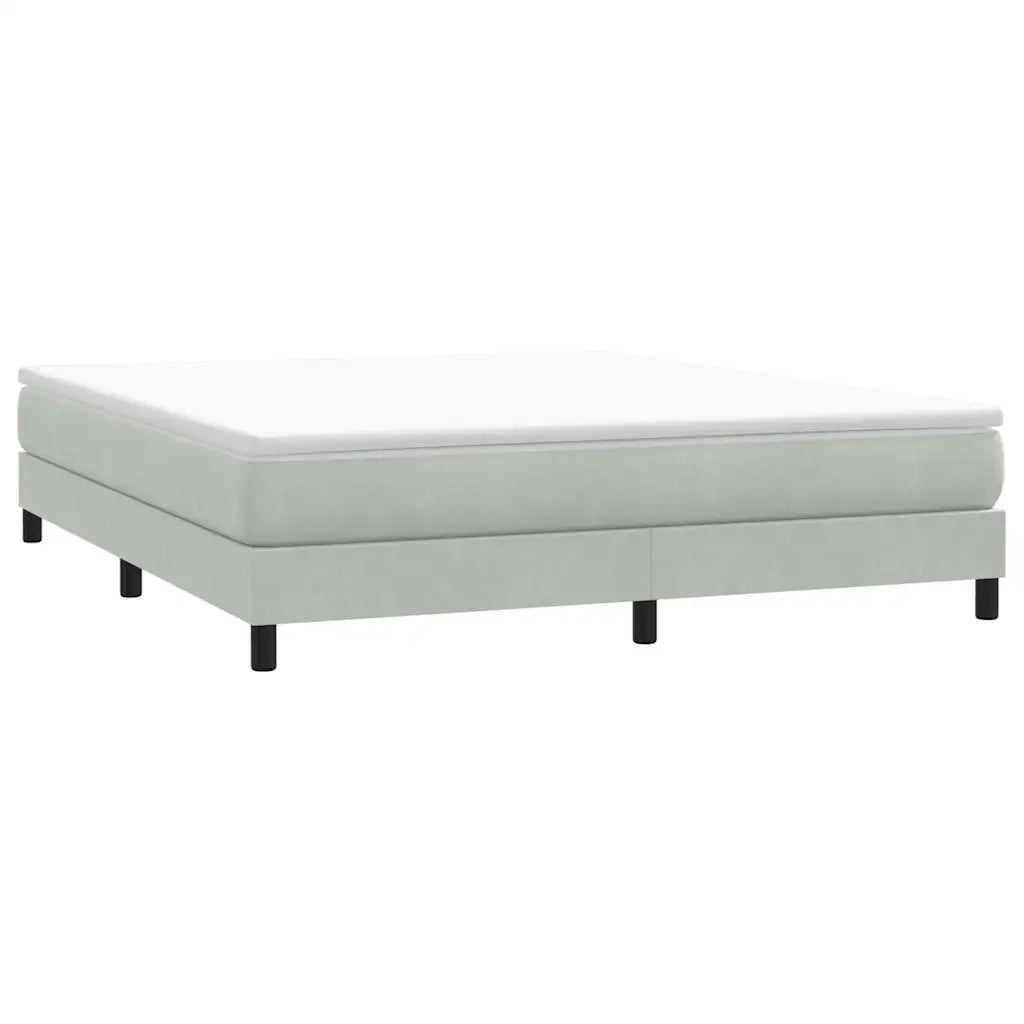 Giroletto a Molle senza Materasso-Struttura Letto 180x210cm Velluto