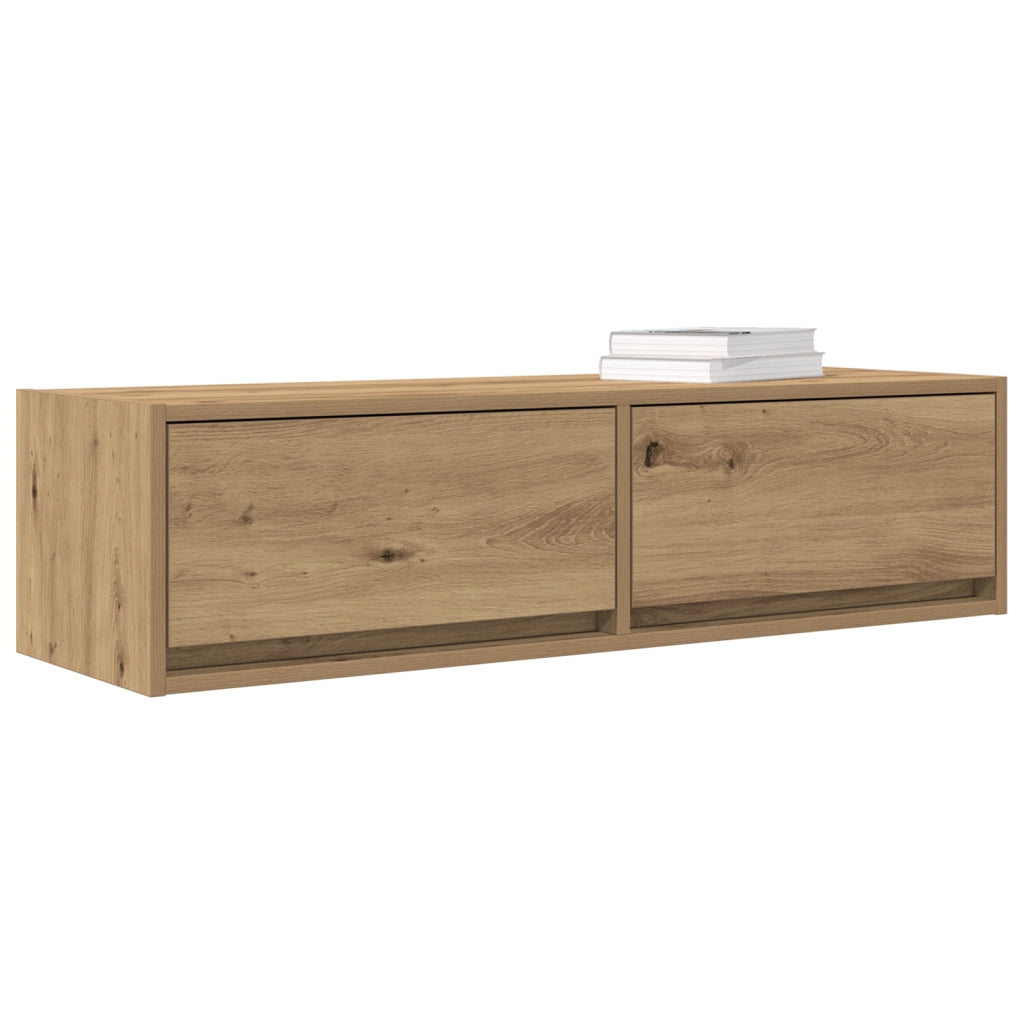 Mobile TV  in rovere artigianale 100x31x25,5 cm in legno ingegnerizzato