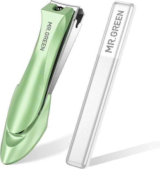 Nageltrinciatori con contenitore di raccolta - professionali per uomini e donne - verde