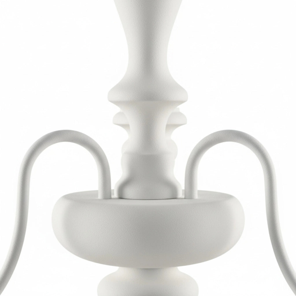 Lampadario Shabby Chic Cascina Bianco 3 Luci E14