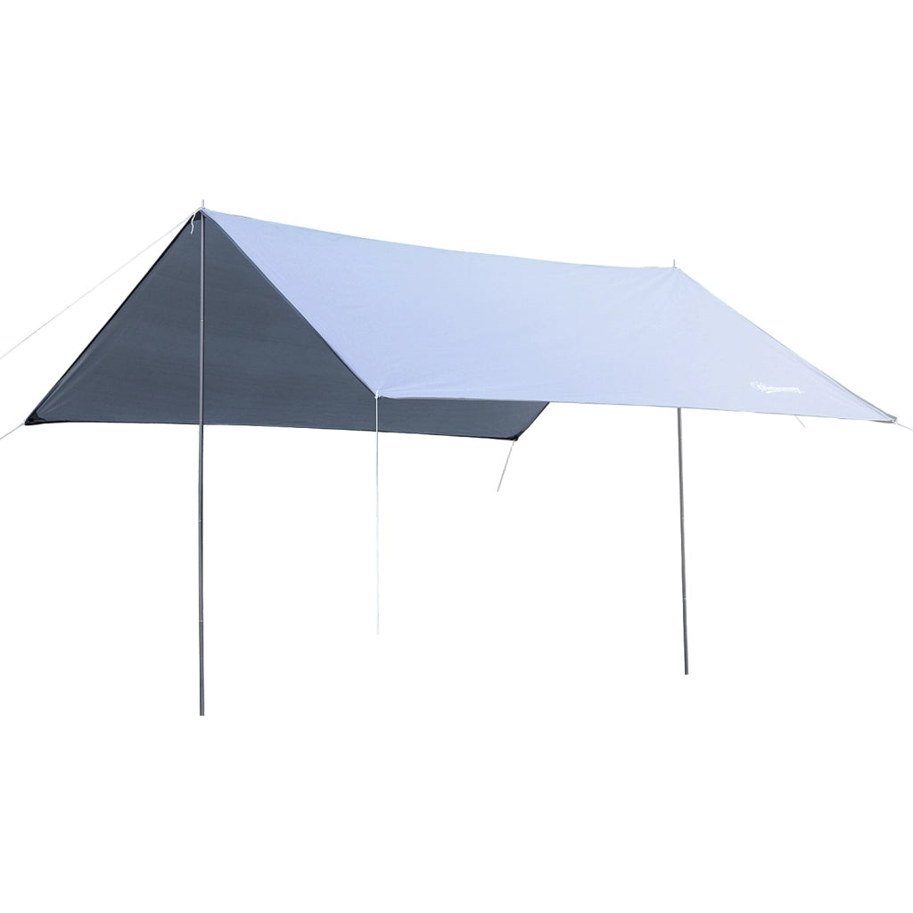 Tenda da Sole Portatile 3x3 m ¨C zephmum ¨C Bianco, Impermeabile