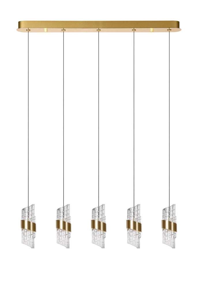 Lampada sospensione KLIGANDE oro vetro LED 7W Lucide