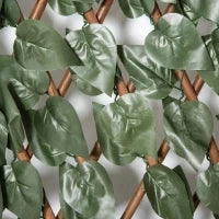 Finta Siepe 8 Pezzi Parete Verde Estensibile per Esterni, in Legno e Poliestere, 200x100cm