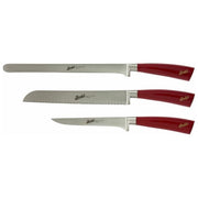 Berkel KEP3HS00SRRGB Elegance Red Ham-Set Set di coltelli 3 pz Lama 26 cm Acciaio X50CrMoV15 colore Rosso