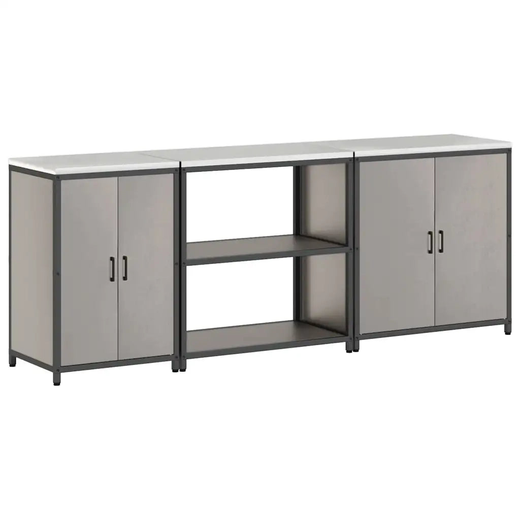 Set di Stoccaggio per Cucina con lo scaffale 3 pcs Ruggine 3392679