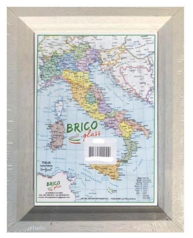 Cornice portafoto shabby bianca 18 x 24 cm bg