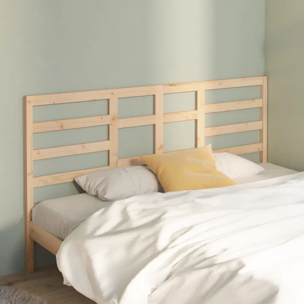 Testiera per Letto-Testata-Testiera Decorativa 206x4x104 cm in Legno Massello di Pino 247664