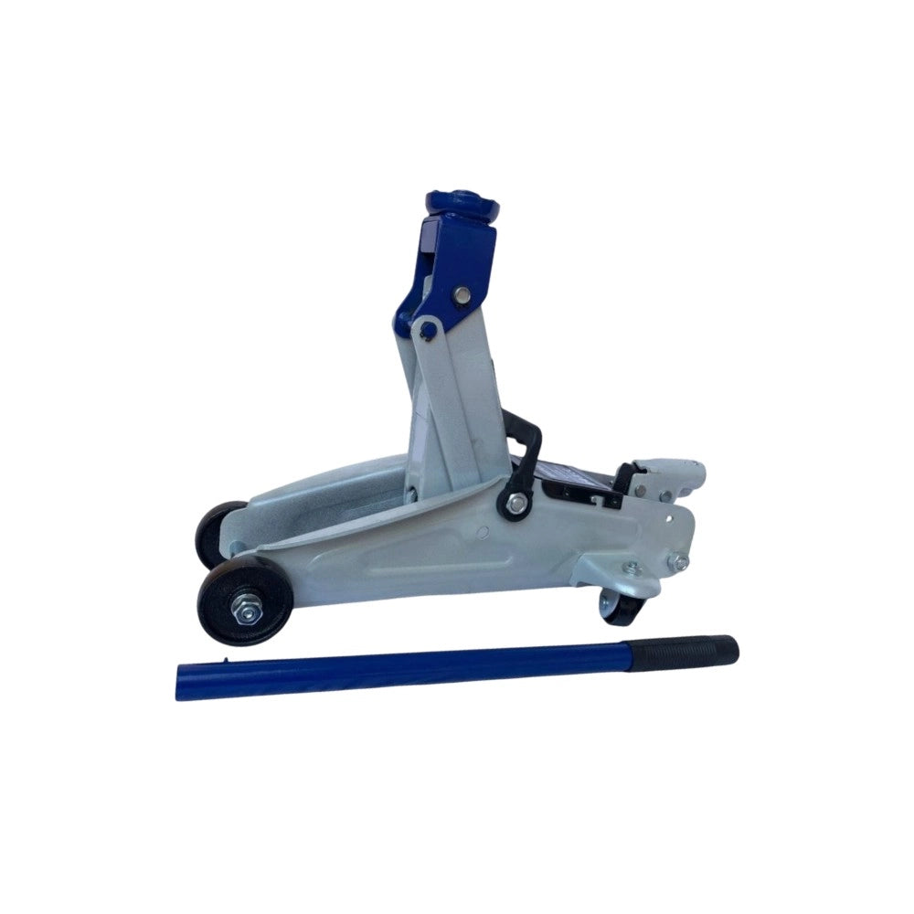 Cric idraulico a carrello 2,5 ton sollevatore auto con coppia cavalletti supporto regolabili