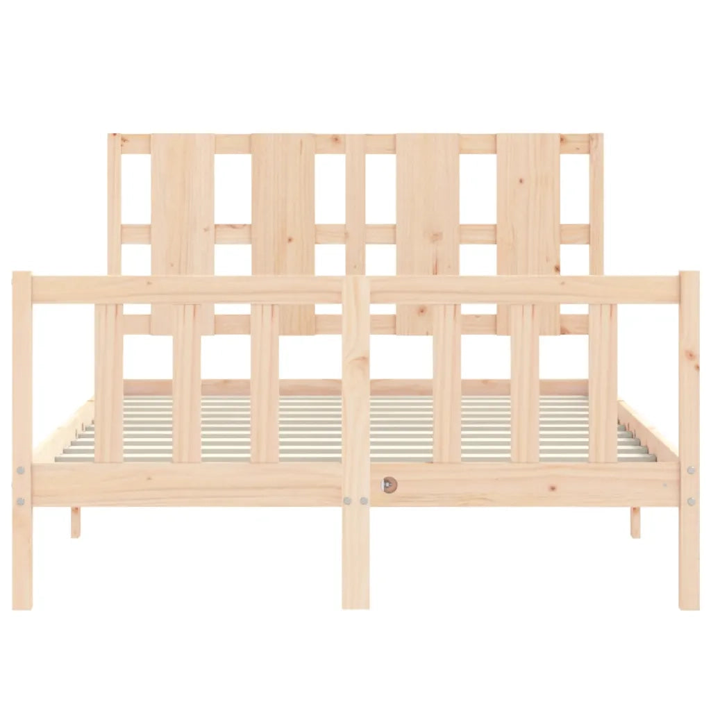 Giroletto con Testiera-Struttura Letto con testiera Double in Legno Massello 206975