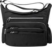 Borsa da spalla per donna con più tasche, borsa impermeabile, un must-have per il viaggio quotidiano.