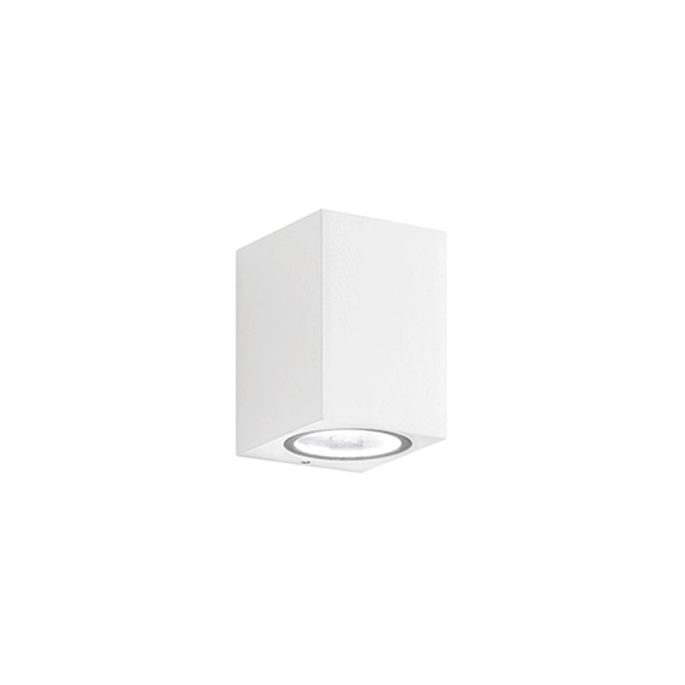 Applique Da Esterno Moderna Monolite Alluminio Bianco 1 Luce Gu10