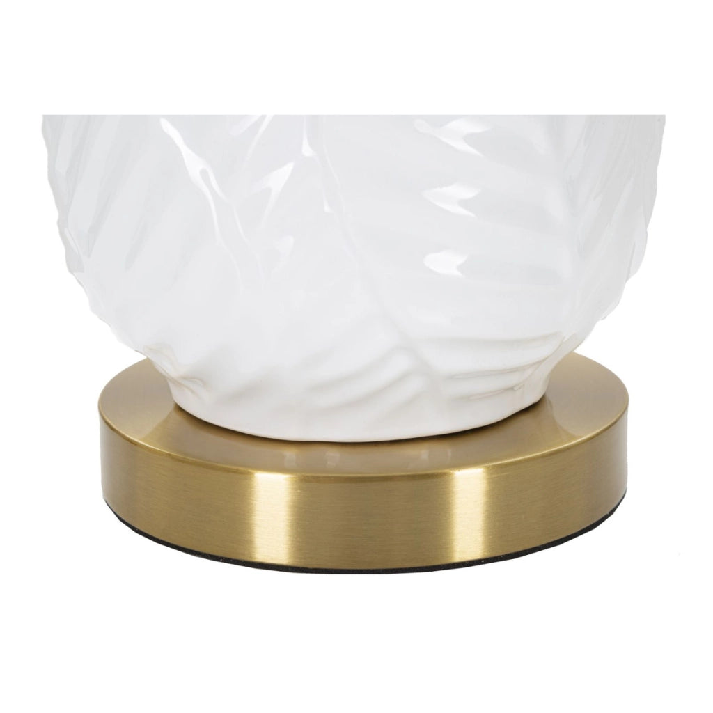 Lampada da Tavolo VKH102, Bianco, Ceramica, 40x40x70 cm