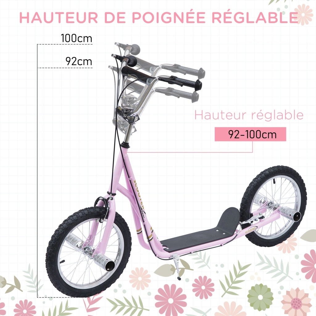 Pattinette con Ruote Grandi Pneumatiche 41 cm ¨C zephmum ¨C Rosa