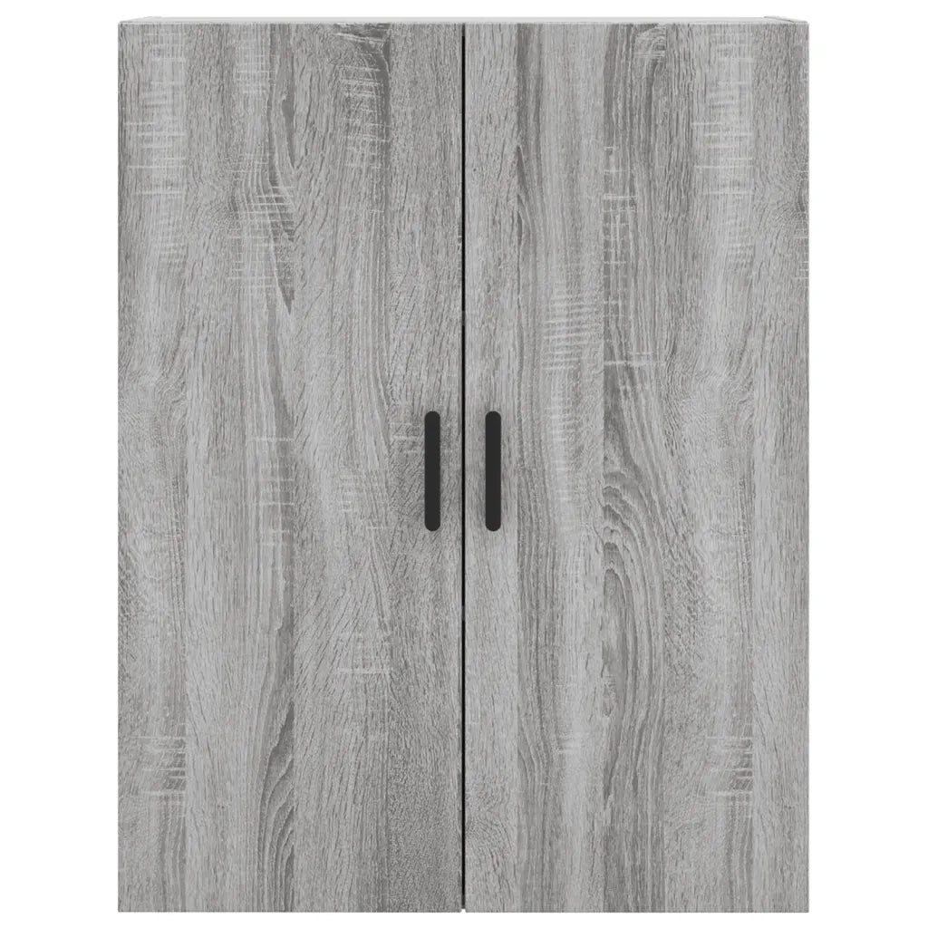 vidaXL Mobili a Parete 2 pz Grigio Sonoma 69,5x34x90 cm